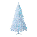 Árbol De Navidad Artificial Pino Madison Con Luces 1.98 M Color Blanco Luz Azul