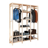 Mueble Closet, Armario De Madera , Estante Para Ropa