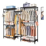 Perchero Rack Organizador De Ropa Metálico Extra Grande