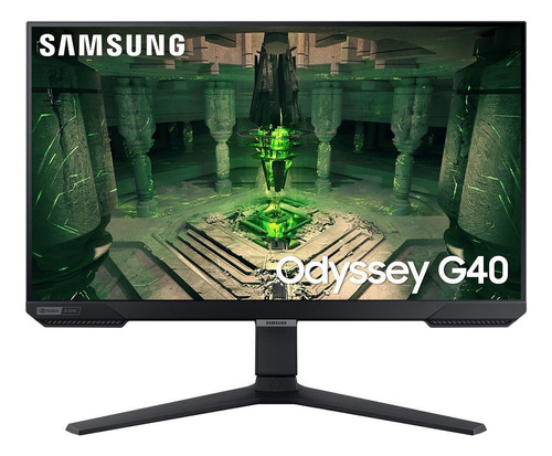 Monitor Gamer Samsung Odyssey G40 27  Fhd, Tela Plana, 240hz, 1ms, Hdmi, Freesync Premium, G-sync