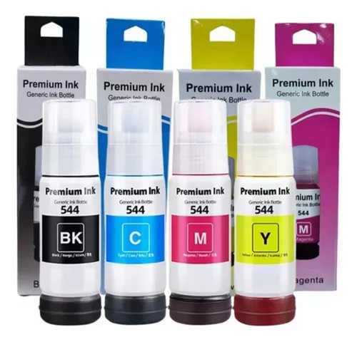4 Tintas Color Para Epson 504/544 L1110 L5590 L3250 L3210