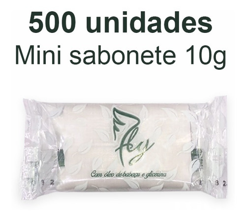 Kit 500 Mini Sabonete 10g Pousada Hotel Motel Airbnb Pousada