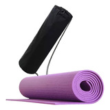 Colchoneta Mat Yoga Pilates Fitness 4 Mm + Bolso Porta Mat