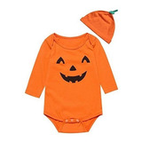 Fancy Baby Boys Body De Halloween Calabaza Disfraz Con Sombr