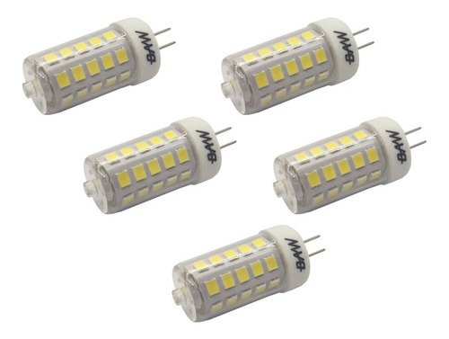 Lámpara Led Bipin Bi Pin 4w Baw G4 12v Fría Cálida Pack X 5