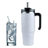 Copo Termico Inox Quencher A Vacuo Com Tampa E Canudo 900ml