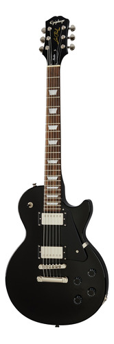 Guitarra Eléctrica EpiPhone Les Paul Studio Eiltawnh1 De Caoba Ebony Brillante Con Diapasón De Laurel Indio