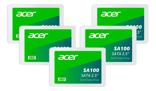 Kit 5 Ssd Acer Sa100 240 Gb Sata Iii 2.5 560/500 Mb/s 3d 