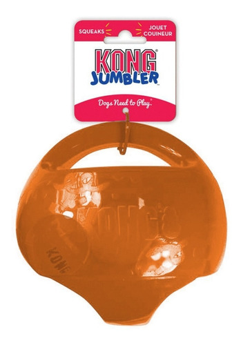 Pelota Con Asa Y Sonido Kong Jumbler Ball  M / L - Colores