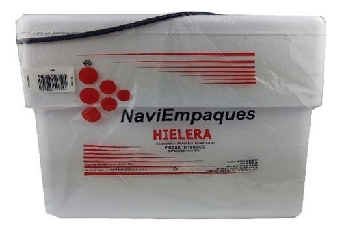 Hielera Blanca De Unicel 23 Litros Contenedor Termico