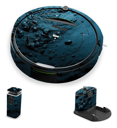 Piel Compatible Con Irobot Roomba 690 Robot Aspirador Blue |