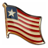 Metal Pin De Solapa  el Mundo Bandera Nacional  liberia