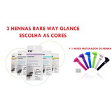 3 Henna Glance Designer Sobrancelha + Mini Mixer Misturador