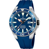 Reloj Festina F20664.1 Hombre The Originals/diver Azul Color Del Bisel Negro