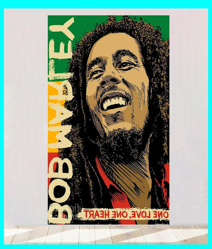 Cuadro Decorativo Reggae Bob Marley Textura