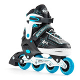 Patines En Línea Sfr Pulsar Black/blue Ajustable 