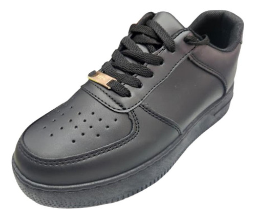 Zapatilla Deportiva Negro Hombre Mujer Escolar Y Casual