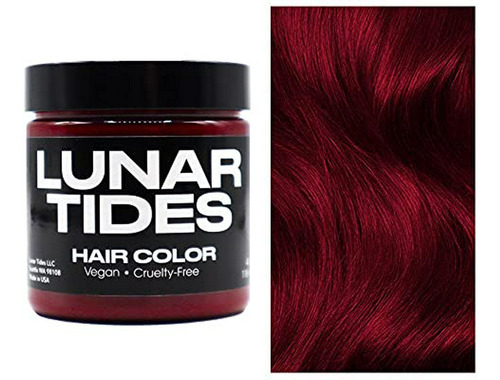 Cabello Tinte  blood Moon Rojo Oscuro Vegan Semipermanente 