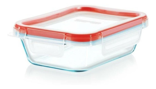 Contenedor Hermetico Rectangular Pyrex De Vidrio 473 Ml