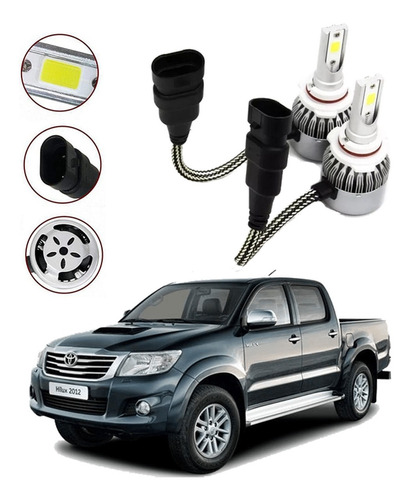 Kit Lâmpadas Super Led Farol Milha Toyota Hilux 2014 2015