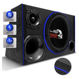 Caixa Som Trio Porta Mala 800w Sub 12 Shutt Ripper Grave Led