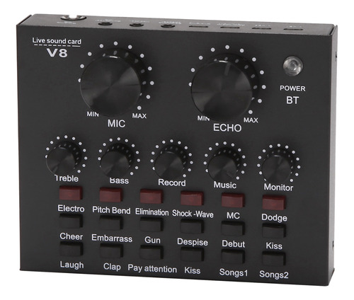 Tarjeta De Sonido V8, Conjunto De Audio, Interfaz, Micrófono