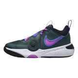 Tenis Nike Niño Team Hustle D 11 Gs Verde Rosa