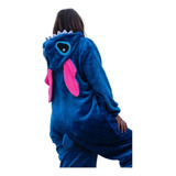 Mameluco Pijama Disfraz Stitch Azul Felpa-polar Talla 6