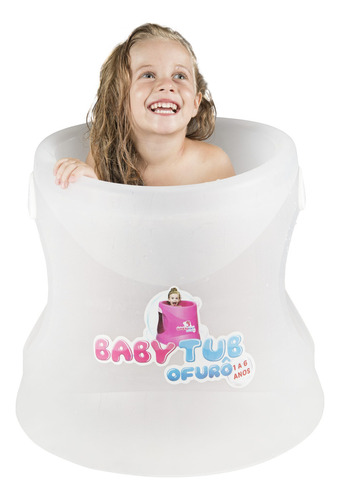 Banheira Babytub Ofurô De 1 A 6 Anos Transparente Baby Tub