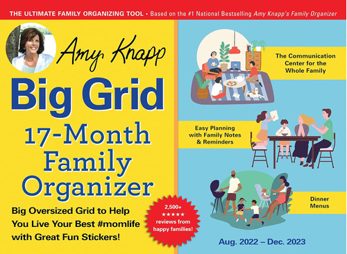 Libro: Calendario Pared Organizador Familiar Amy Grid