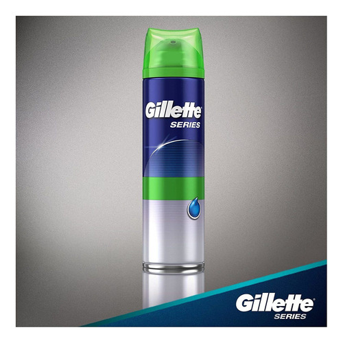 Gillette Series 3x Sensitive Shave Gel, 6 Count, 7oz Each, H