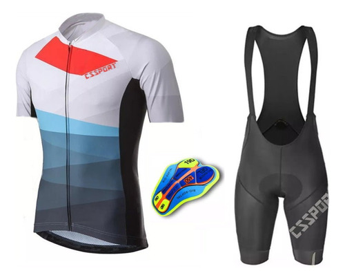 Conjunto De Ciclismo Verano C/gel Cs Sport Importados