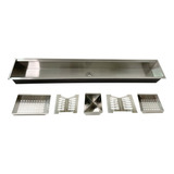 Calha Canal Organizador Escorredor Embutir Úmida Inox 120cm