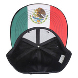 Gorra Plana Lisa Visera Bandera De México (premium)