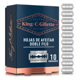 Navajas De Afeitar King C Gillette Profesional- Pack 10 X 1 Unidades