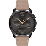 Movado Bold Thin Men's Swiss Qtz Chrono Reloj Casual De Acer