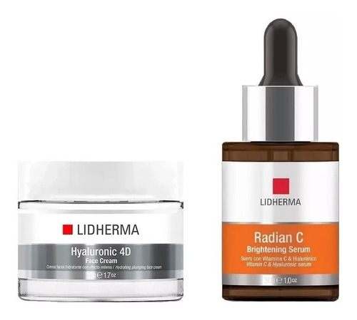 Radian C Serum Vit C + Hyaluronic 4d Face Cream Lidherma