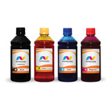 4 Tinta Para Hp 667 664 662 667 664 662 250ml Bk Pigmentado