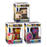 Pack Funko Marvel Infinity War Vision, Iron Man, C. America