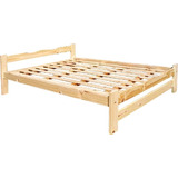 Cama De Pino Liso 2 Plazas/ 1.30x1.90 Mt - Envios! 