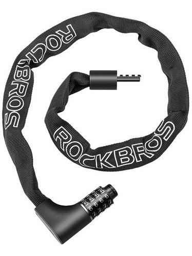 Candado Bicicleta Rockbros Cadena Seguridad Clave + Llave