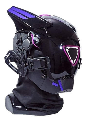 Máscara Cyber Punk (fixer) Para Cosplay Con Luz Led
