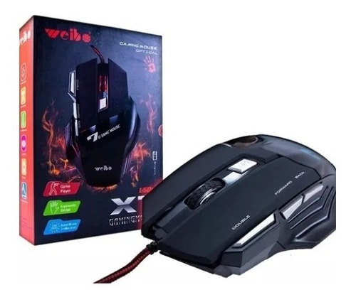 Mouse Gamer Optico Weibo Rgb Dpi Ajustable