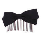 Accesorio De Peineta Black Bowknot Para Mujeres Y Niñas