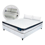 Conjunto Serta Indiana 140x190 + Almohadas + Sabana