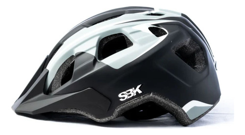 Casco S302 Mate Negro Con Gris Protección Ciclismo Mtb