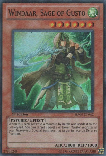 Windaar, Sage Of Gusto - Ha05 - Super Rare