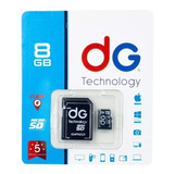 Memoria Micro Sd Dg Original 8 Gb Clase 10 + Adaptador Tf