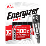 Pila Aa Energizer Max Alcalina Pack 4 Unidades