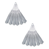 Aplique Pingente Tassel Tulipa Luxo Tacel 7cm 50un Branco